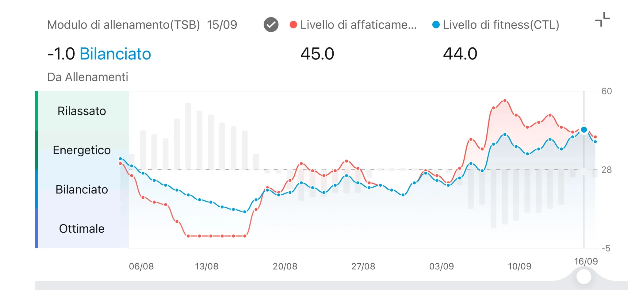 Modulo TSB Zepp — CTL 44 ATL 45 TSB -1 Bilanciato, 15 settembre