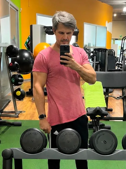Gino in palestra dopo Scheda 1